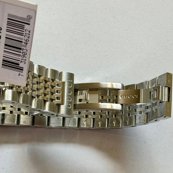 Men's Gucci G-Timeless Silver Black Dial Watch 38mm - Picture 6 of 9